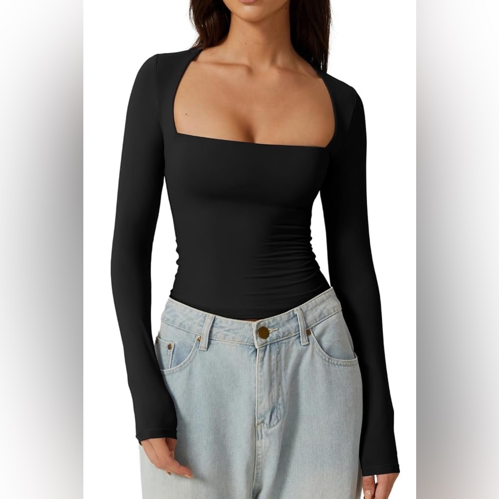 Black Long Sleeve Bodysuit